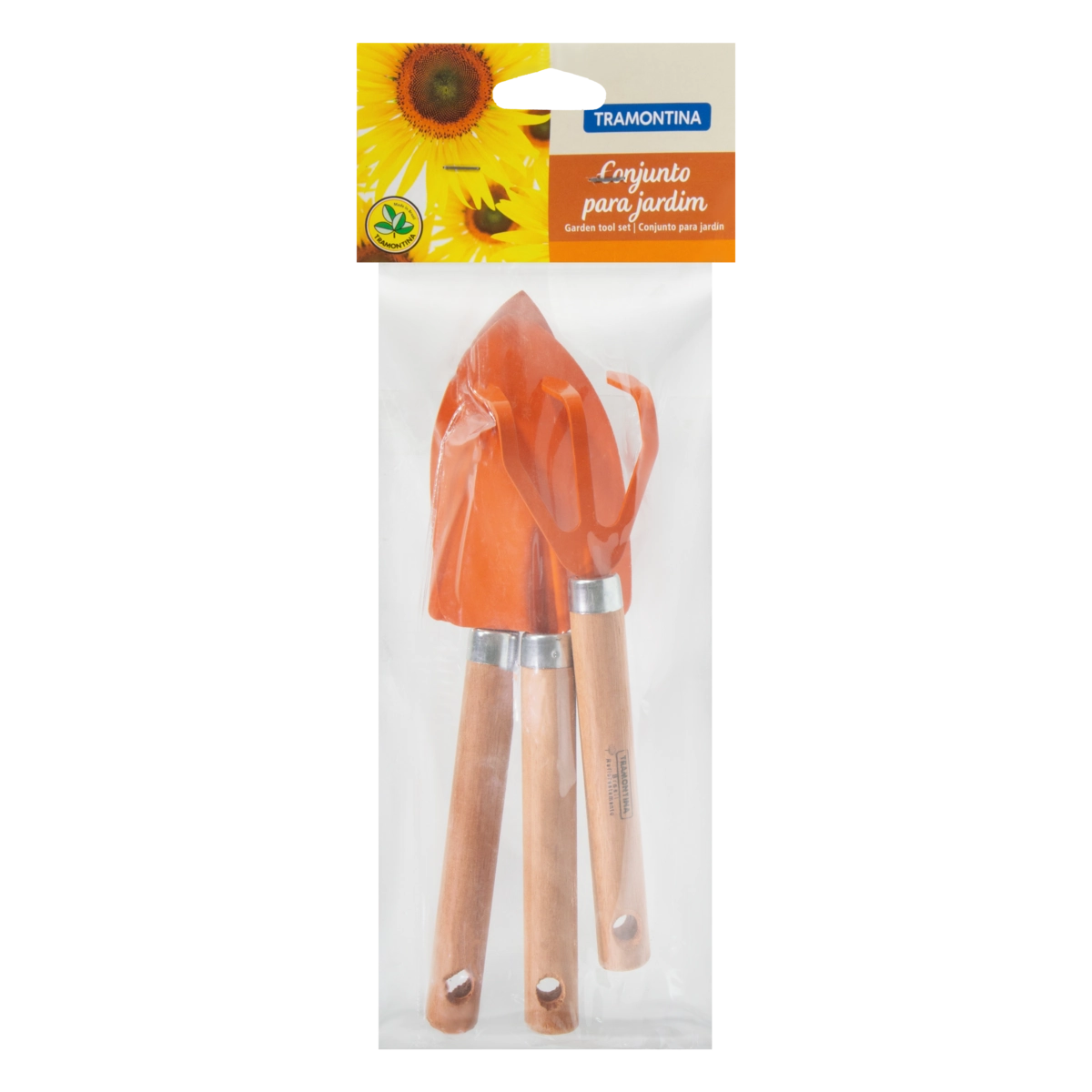 Conjunto 1 para Jardinagem 3 Peças Laranja
