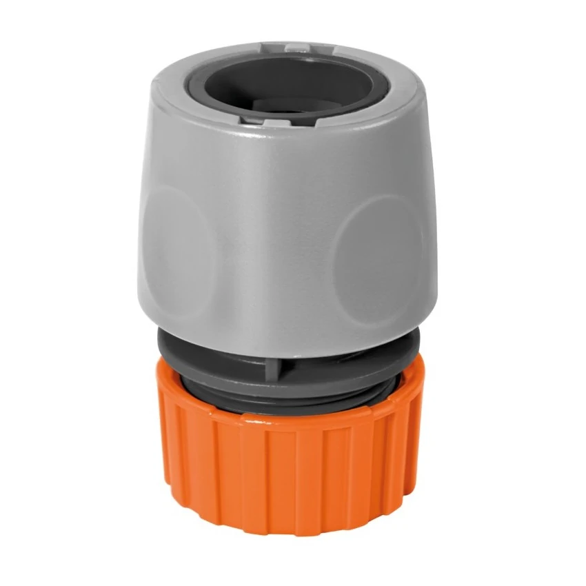 Engate Rápido Com Aquastop Em Plástico Para Mangueira 1/2