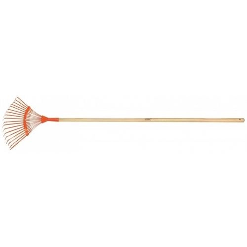 Vassoura Jardim Metalica Fixa 18d Cabo 120cm