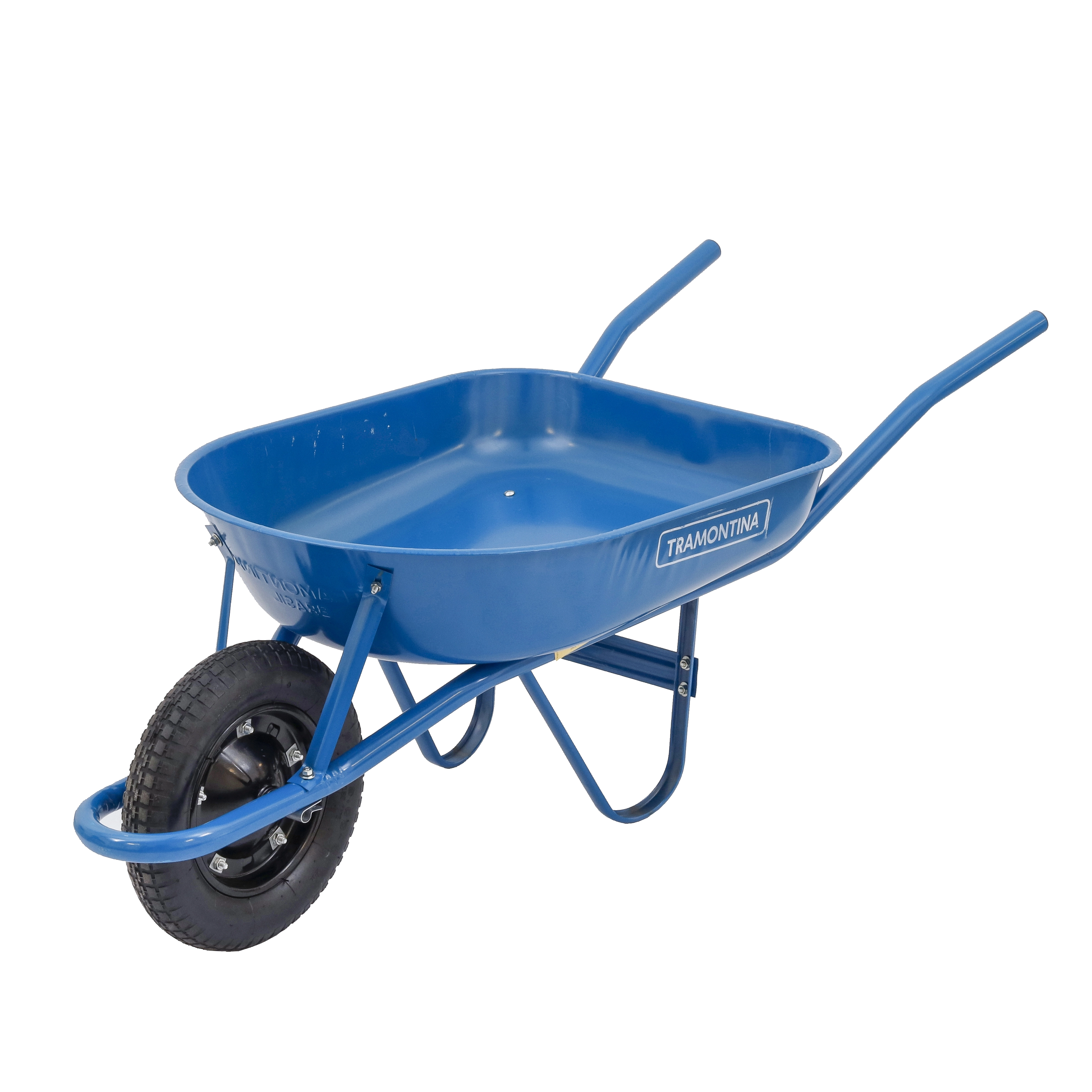 Carrinho de Mão com Caçamba Arredondada 50 Litros Azul