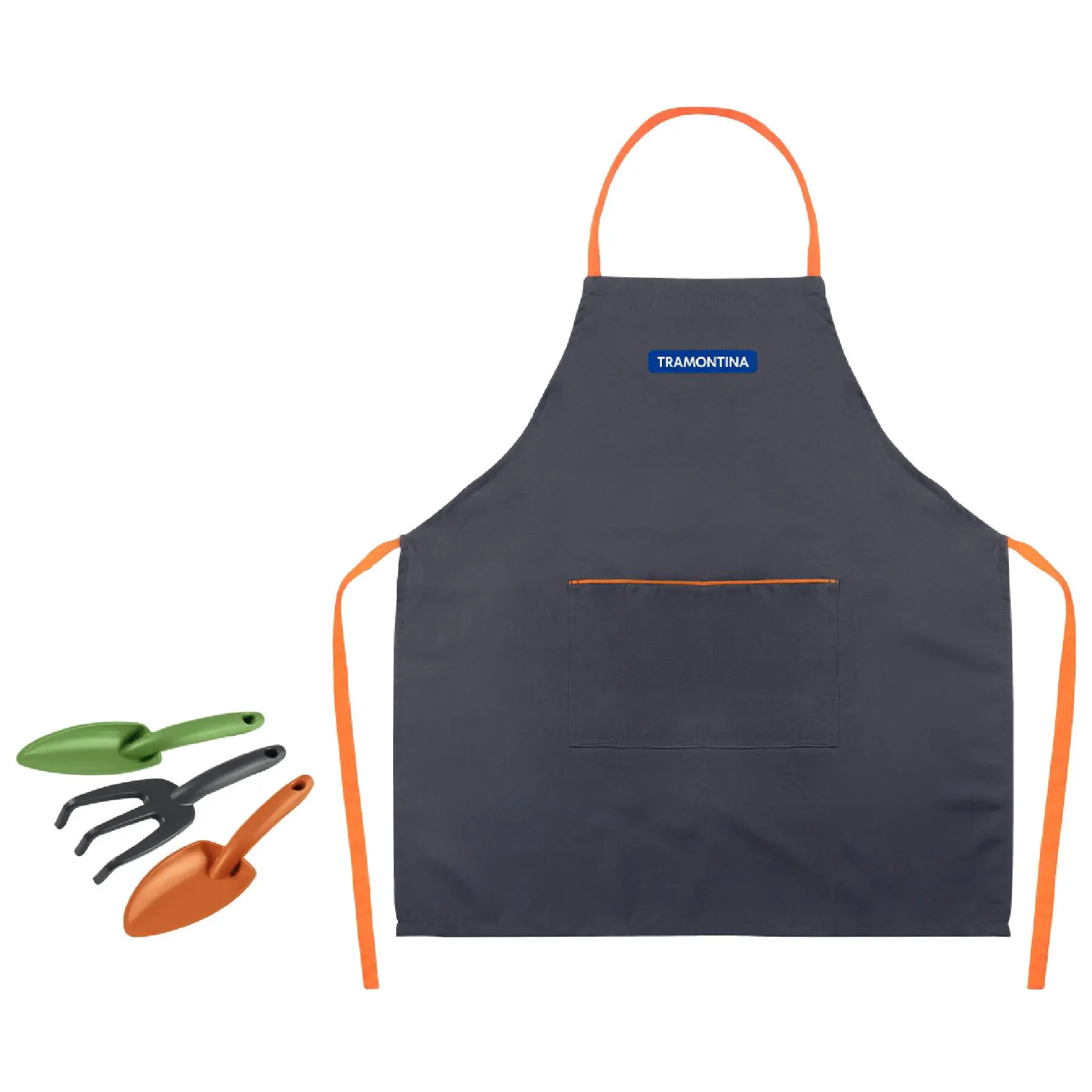 Conjunto para Jardinagem 4 Peças com Avental + Ferramentas Plásticas Tramontina