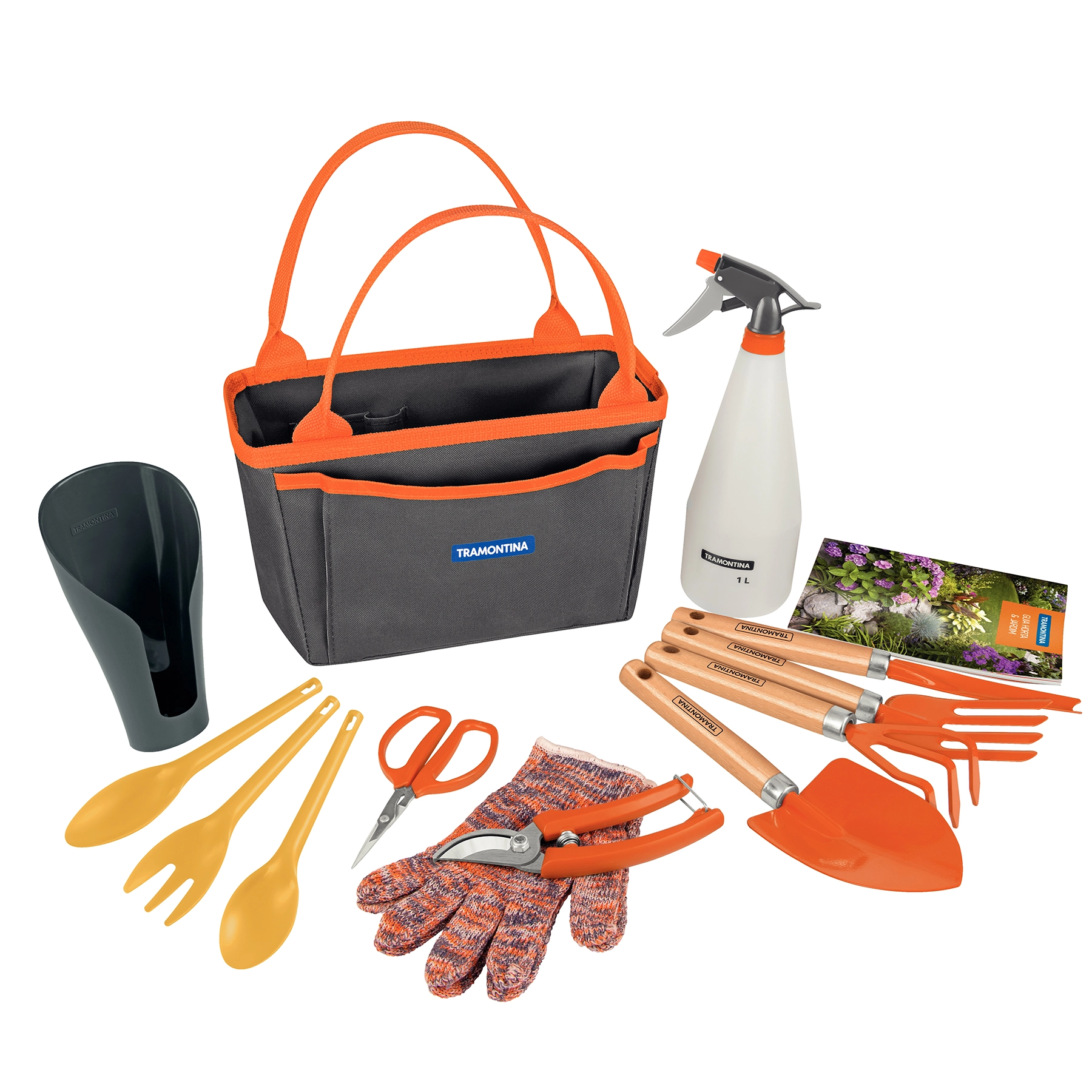 Conjunto de Ferramentas para Jardinagem Aço e Madeira 13 Peças Tramontina