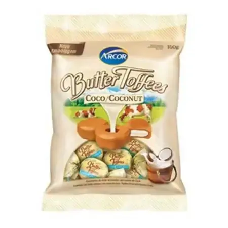 Arcor Butter Toffees Côco