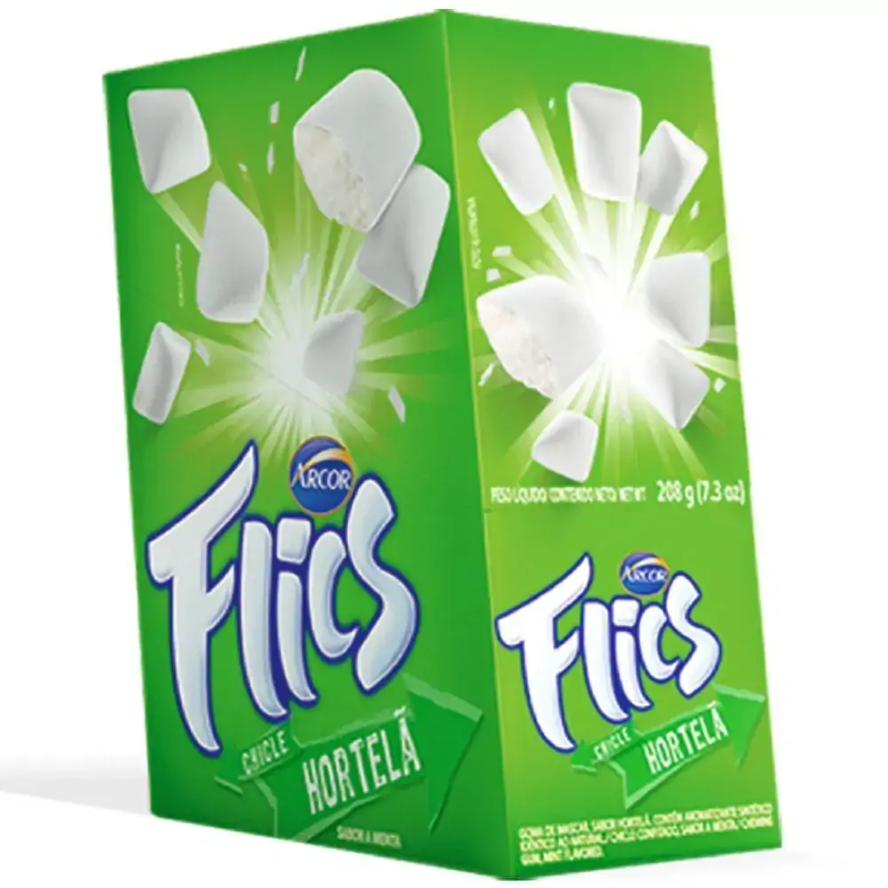 Chiclete Flics Hortela Und