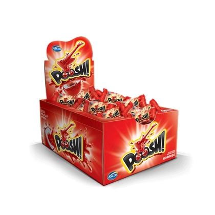 Chicle Poosh Arcor Morango 40unidade