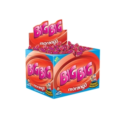 Chicle Big Big Arcor Morango 100unidade
