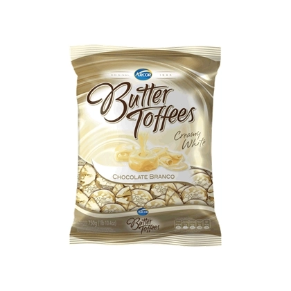 Caramelo Butter Toffees Arcor Chocolate Branco