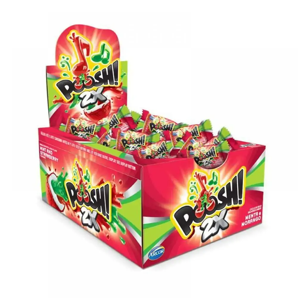Chicle Poosh 2x Morango