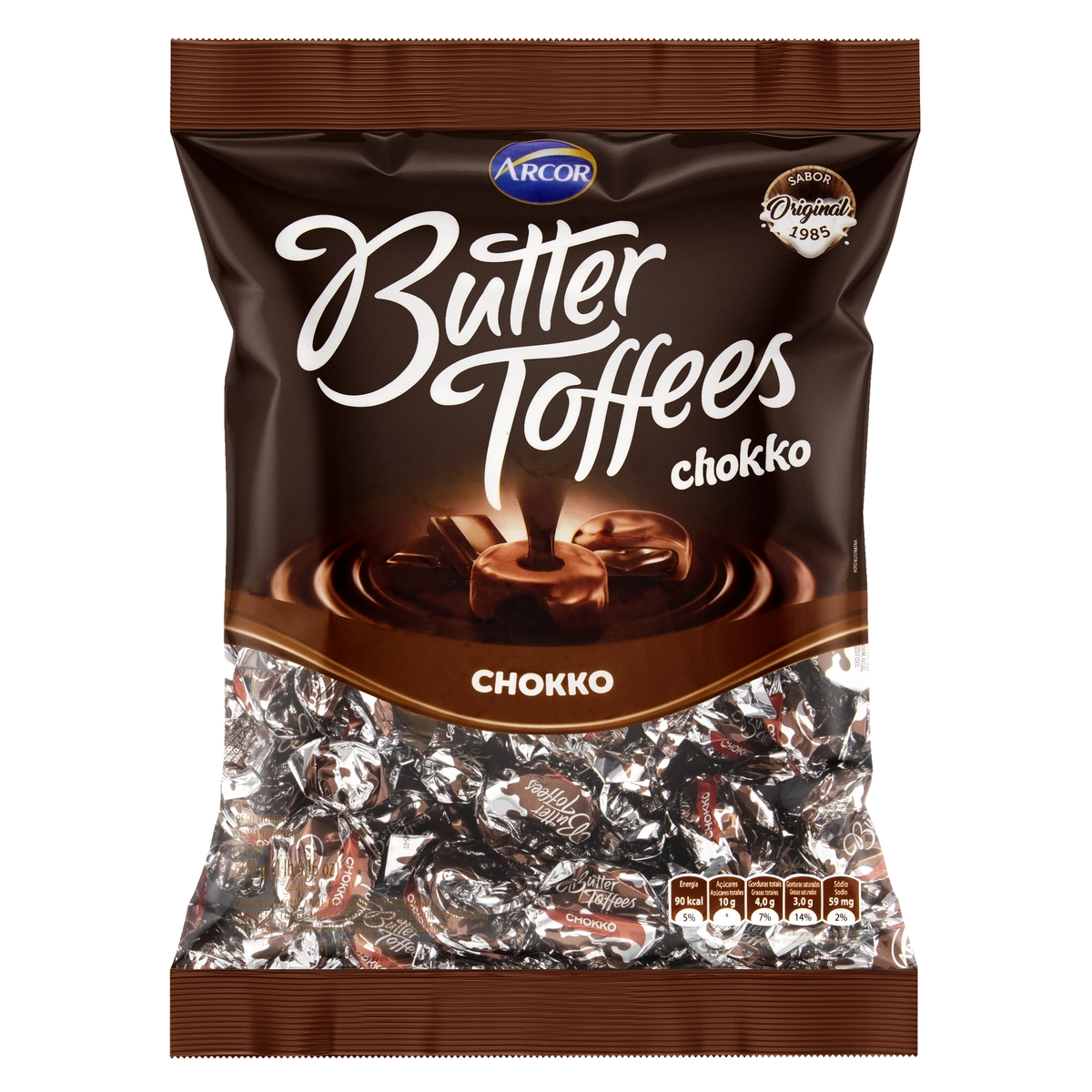 Bala De Caramelo Butter Toffees Chokko Pacote 600g