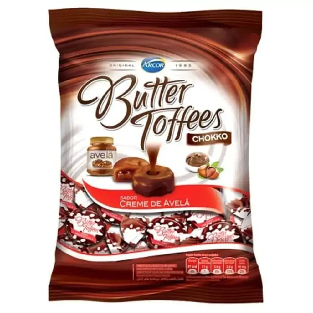 Bala Arcor Butter Toffee Cream Avel 600g