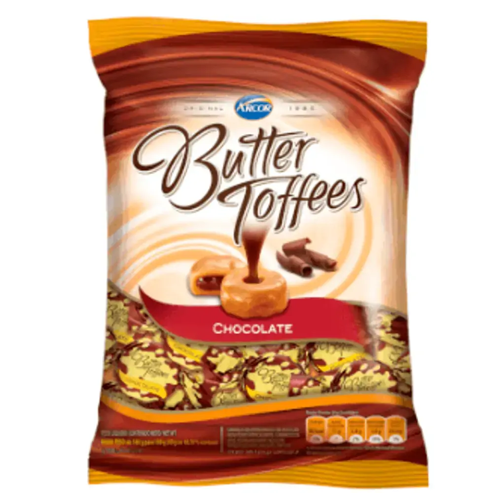 Bala de Chocolate Butter Toffees Arcor 100g