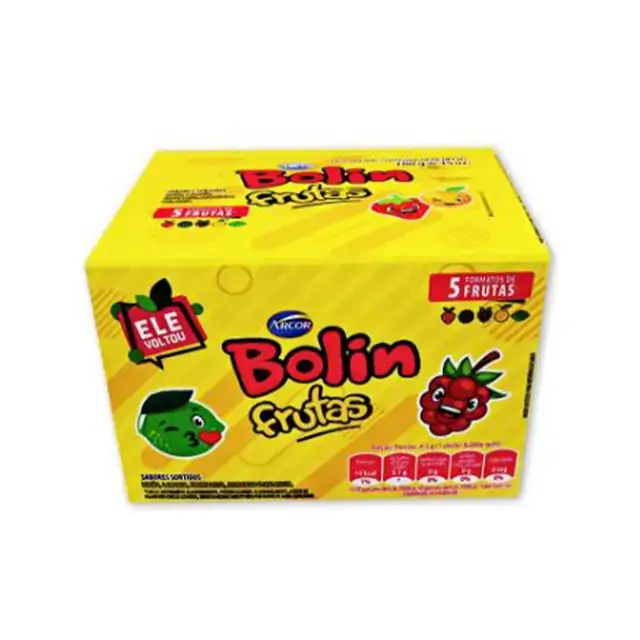 Chicle Bolin Frutas 180g Arcor
