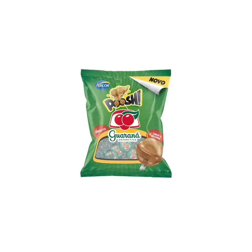 Pirulito Poosh Guarana Antarctica 600g