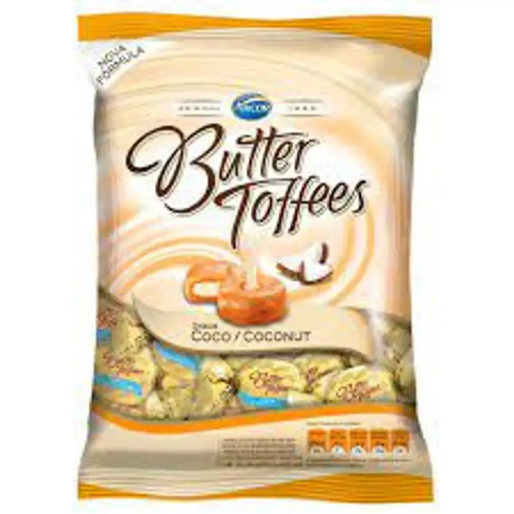 Bala Mastigável de Coco Arcor Butter Toffees 500 g