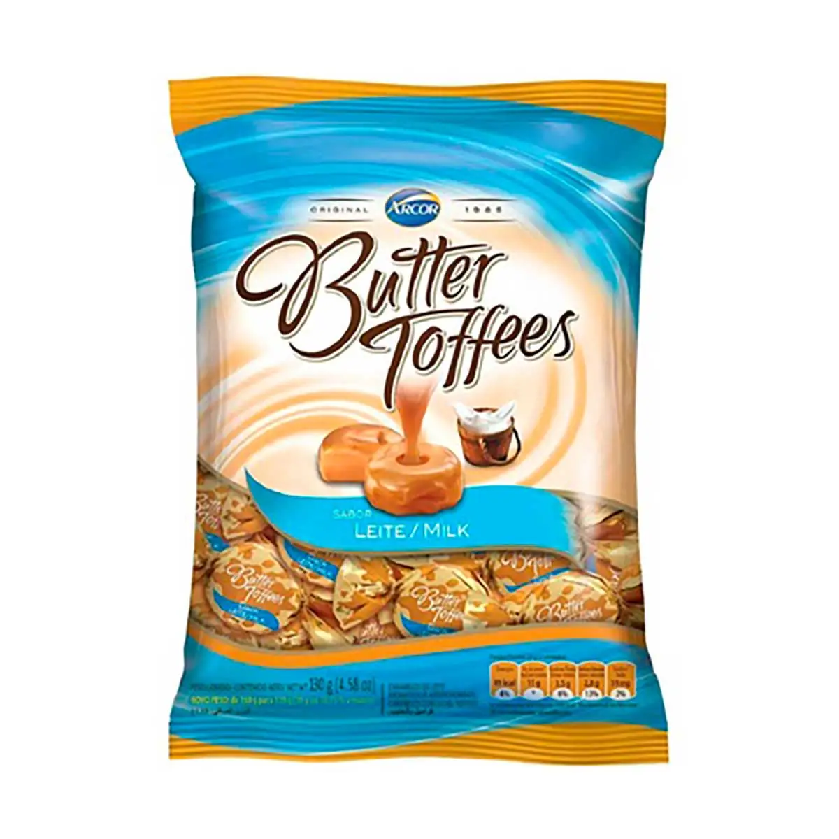 Bala Butter Toffee 500g Leite