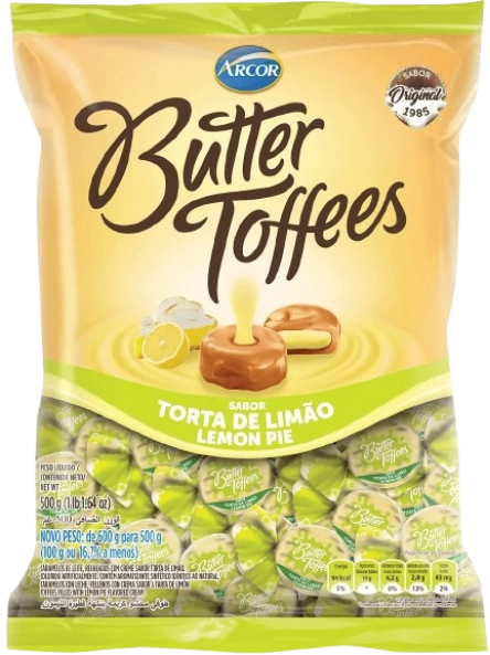Bala Butter Toffees 500g Torta De Limao