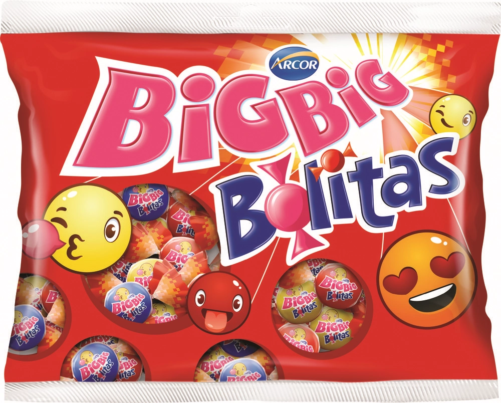 Chiclete Big Big Bolitas Pacote 252g