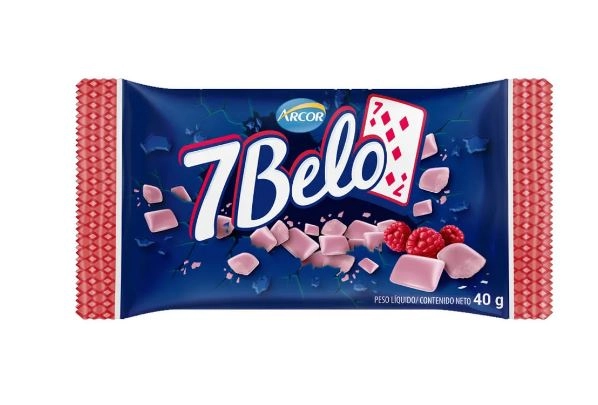 Bala Framboesa 7 Belo Pacote 40g