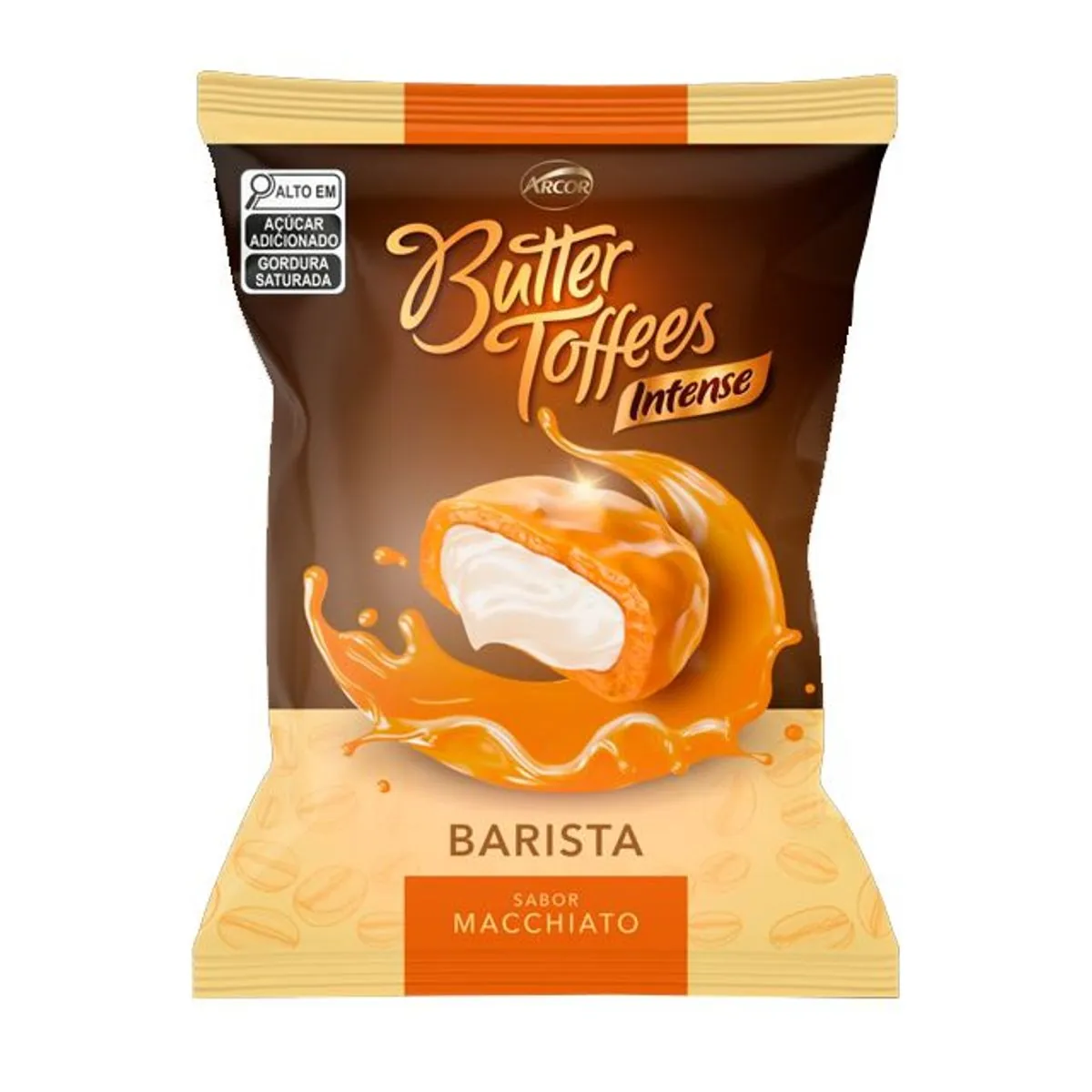Bala Macchiato Butter Toffees Intense Barista Pacote 500g