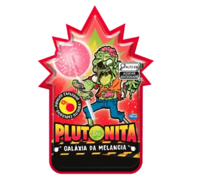 Pirulito Plutonita Galaxia Melancia 11grs