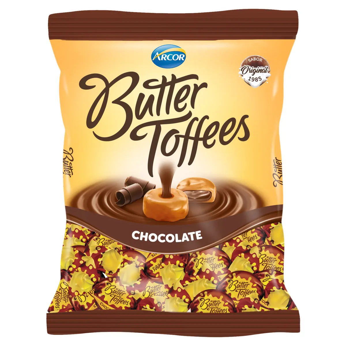Bala Chocolate Butter Toffees Pacote 90g