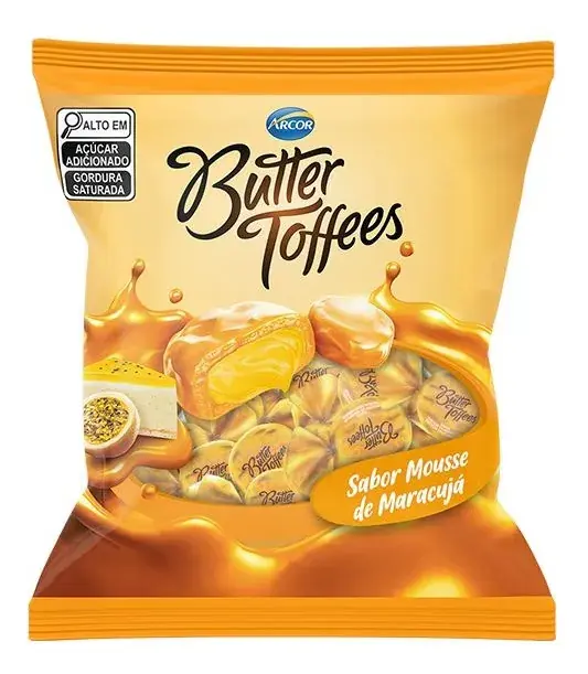 Bala Mousse De Maracujá Butter Toffees Pacote 400g