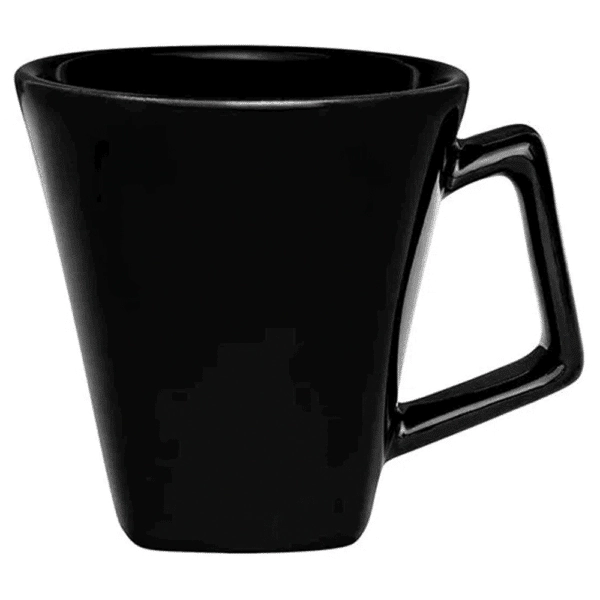 Caneca Porc Atitude Dec Preta 220ml