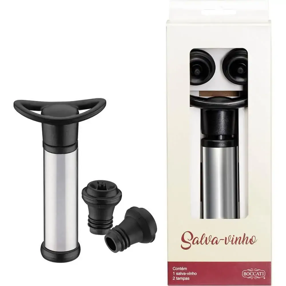 Kit Salva/vinhos Vacuo 3 Peças