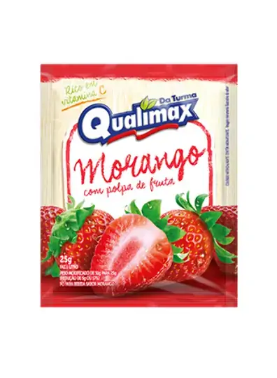 Refresco Po Qualimax Da Turma 25g Morango