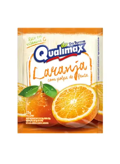 Refresco Po Qualimax Da Turma 25g Laranja