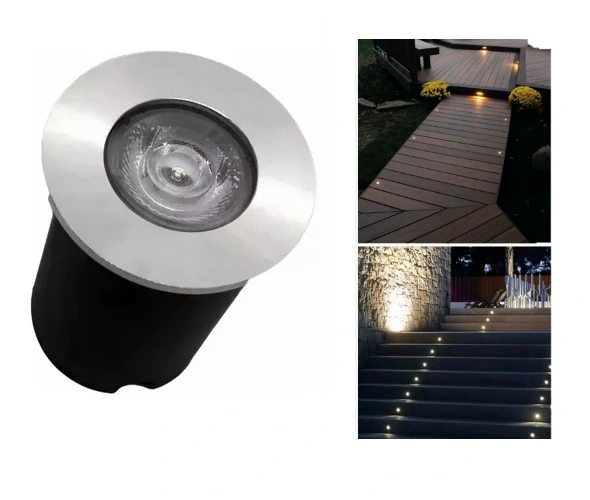 Embutido Solo 1w Balizador Led Blindado Ip67 Inox Spot Chão Piso