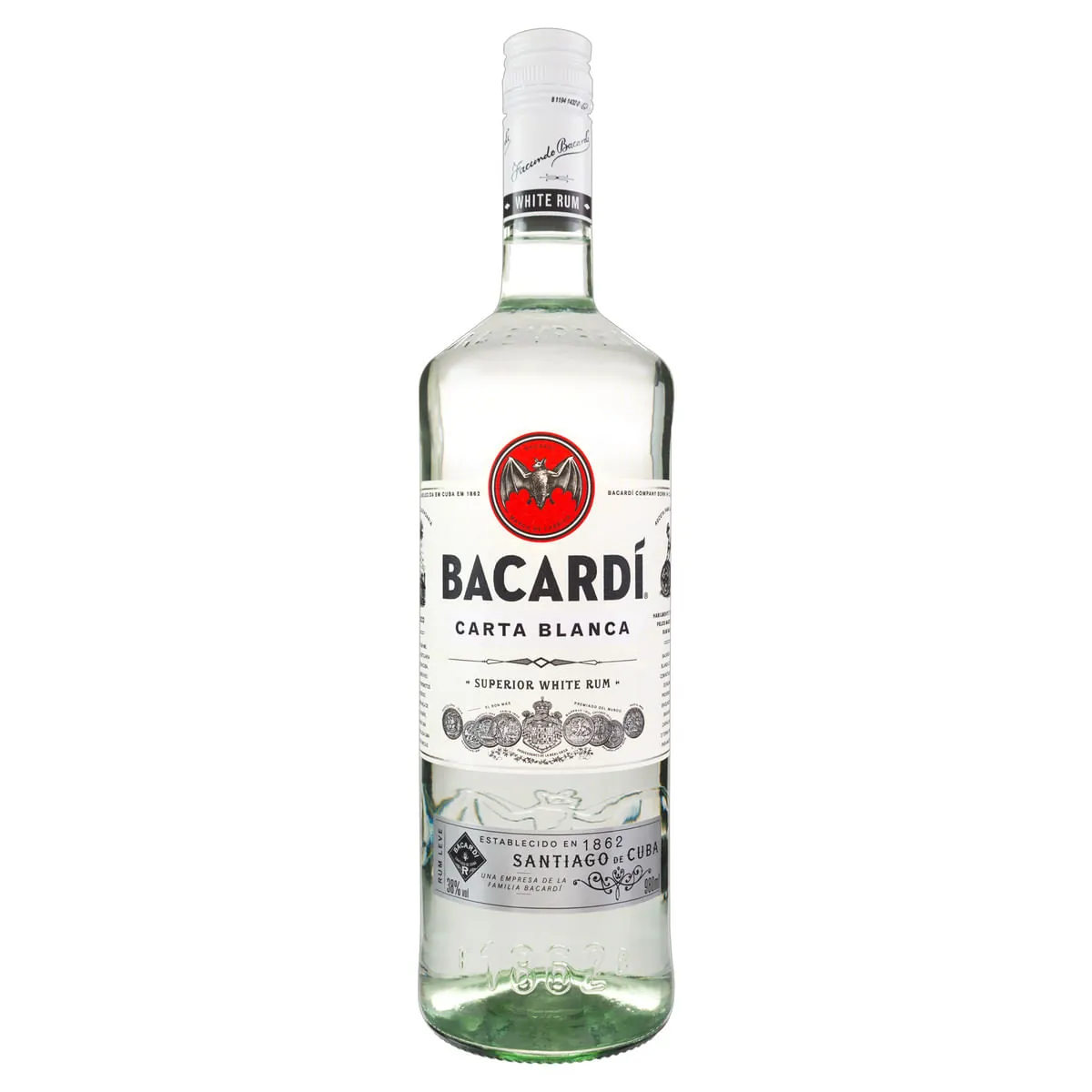 Rum Brasileiro Carta Branca Bacardi Garrafa 980 ml