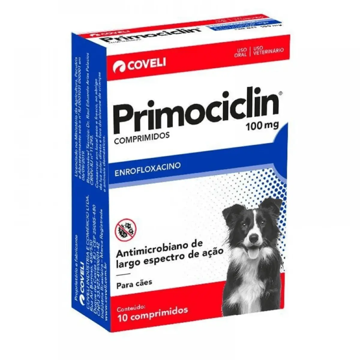 Primociclin 10 Comprimidos Coveli 100mg