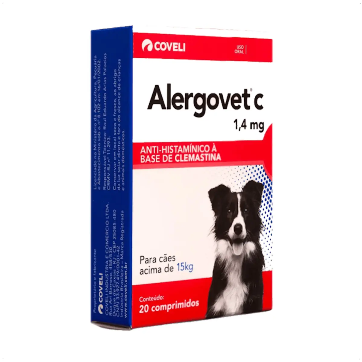 Alergovet 14mg 20 Comprimidos