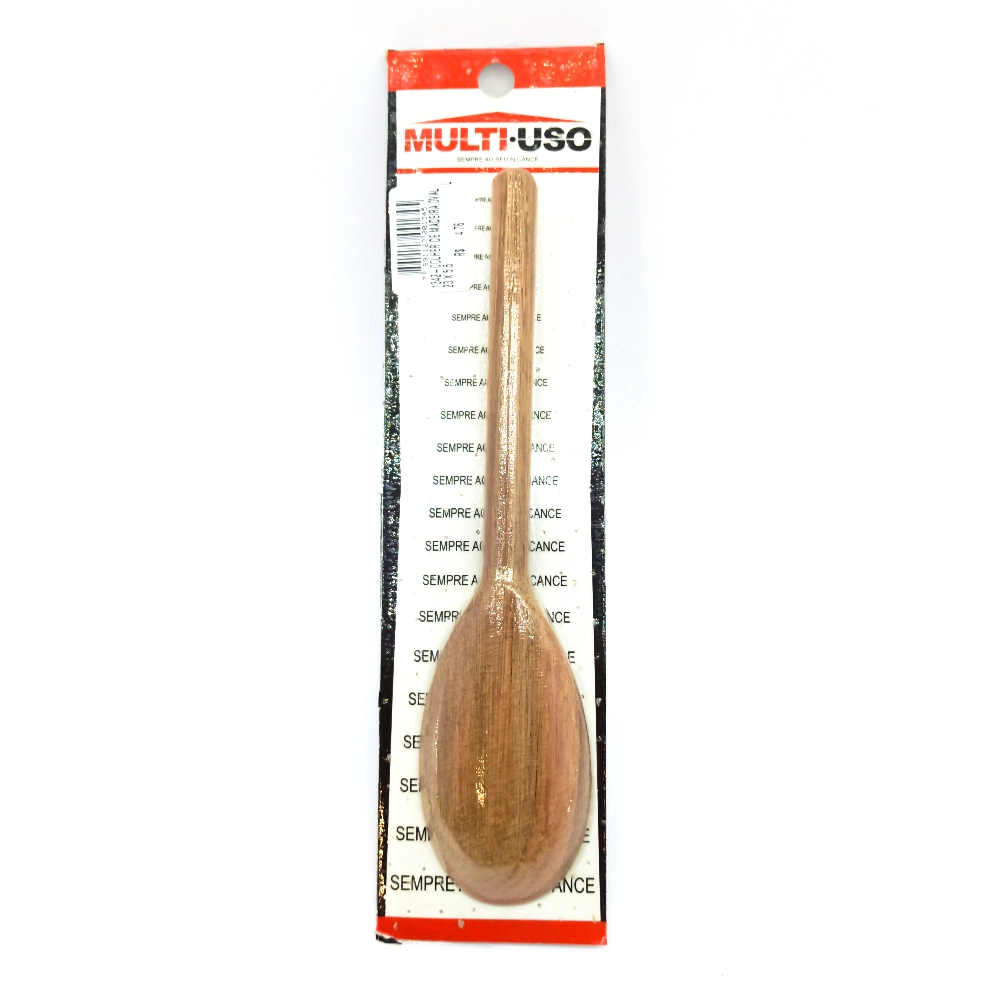 Colher Madeira Multi Uso Oval 23x5,5cm