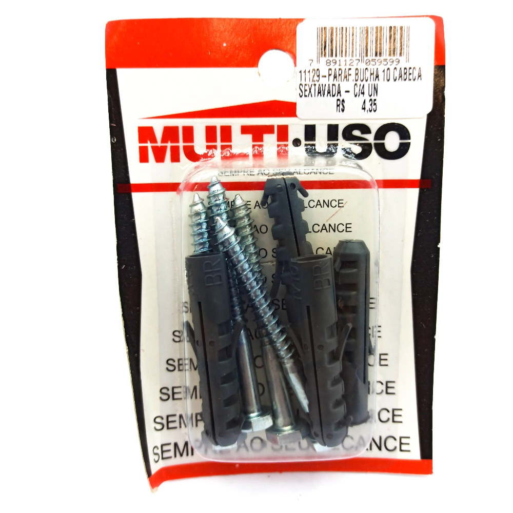 Parafuso Multi Uso C/bucha N 10 R 011129
