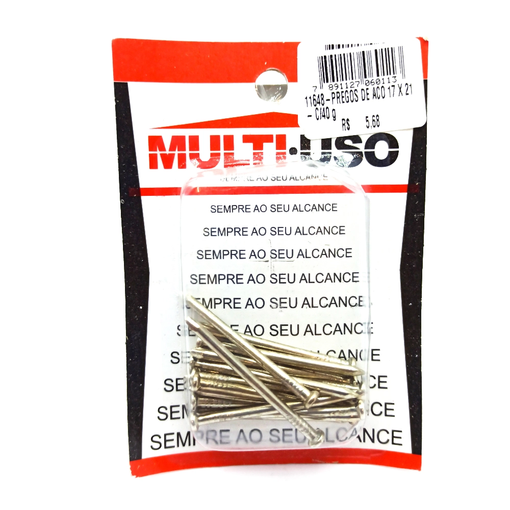 Prego Multi Uso Aco 17x21 C/18 R 011648
