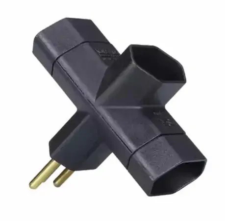 Adaptador Multi Uso 3 Saidas Reto 2p T