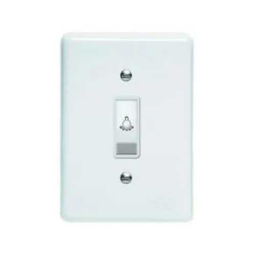 Interruptor 1 Seção Campainha Pumalux - Branco - 2385 - Perlex