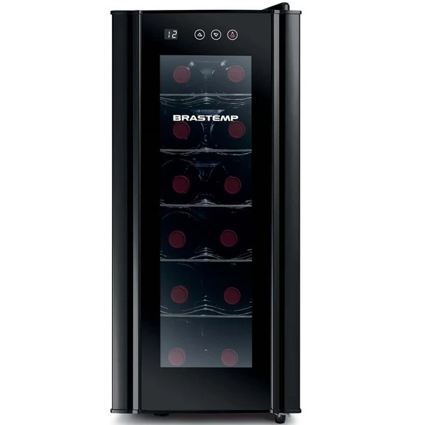 Adega Brastemp 12 Garrafas com Painel Touch Preta - BZC12BE 110V