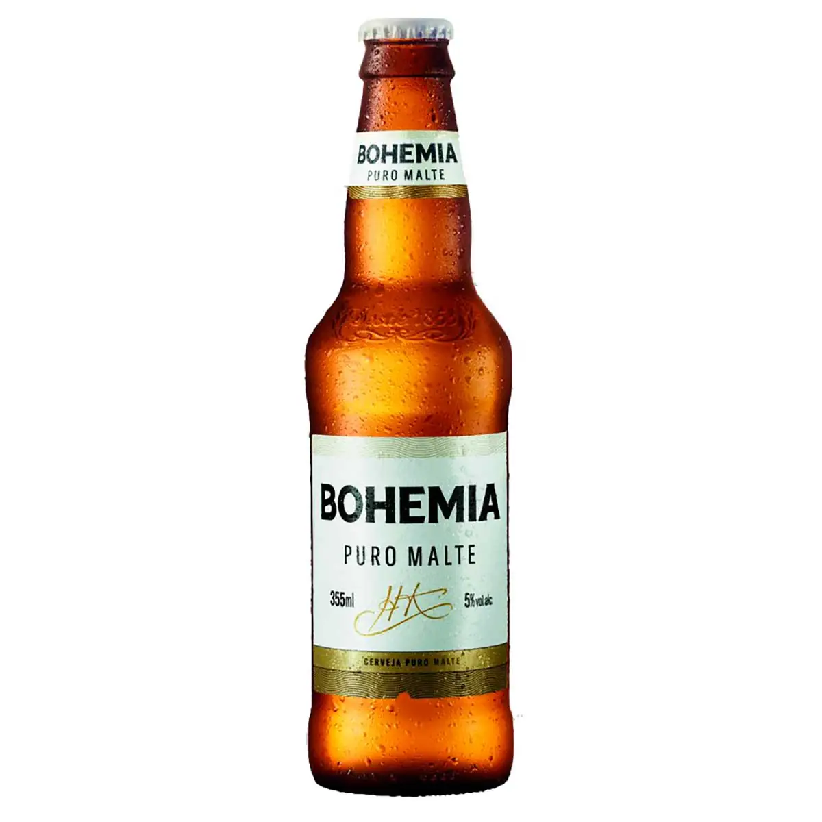 Cerveja Bohemia Puro Malte 355ml Long Neck