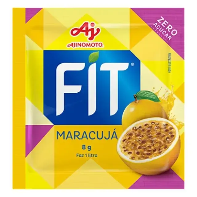 Refresco Em Pó Maracujá Mid Zero Pacote 8g