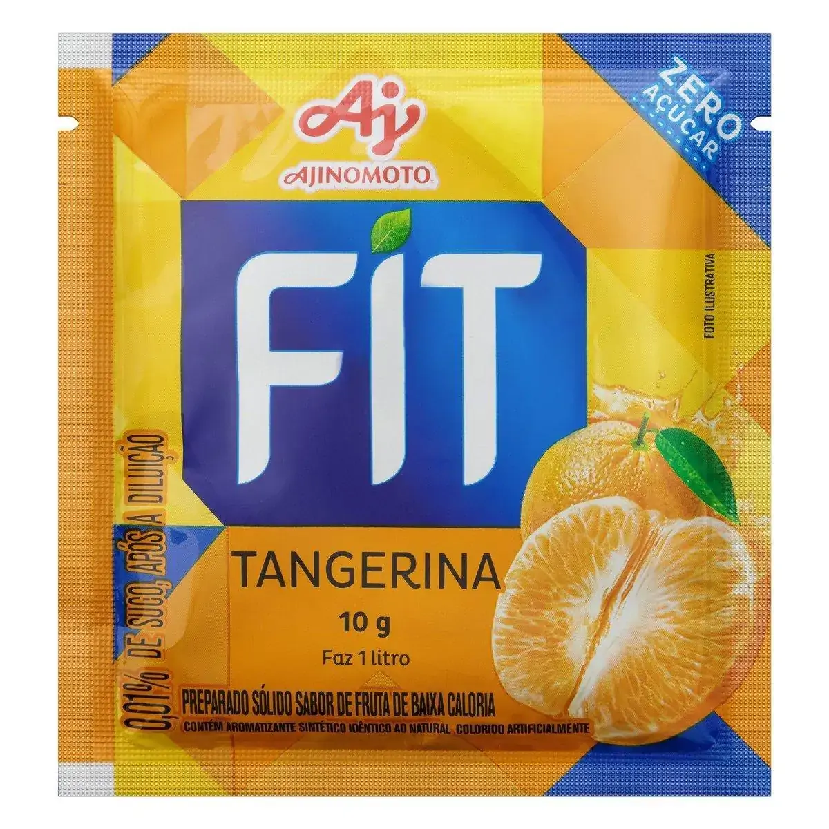 Refresco Em Pó Tangerina Mid Zero Pacote 10g