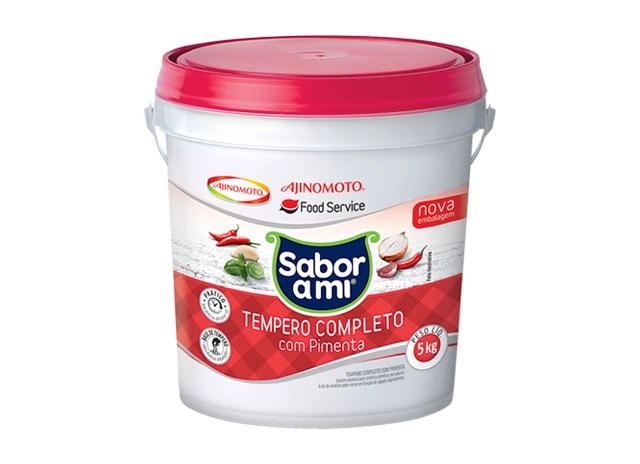 Tempero Completo Com Pimenta Sabor A Mi Balde 5kg