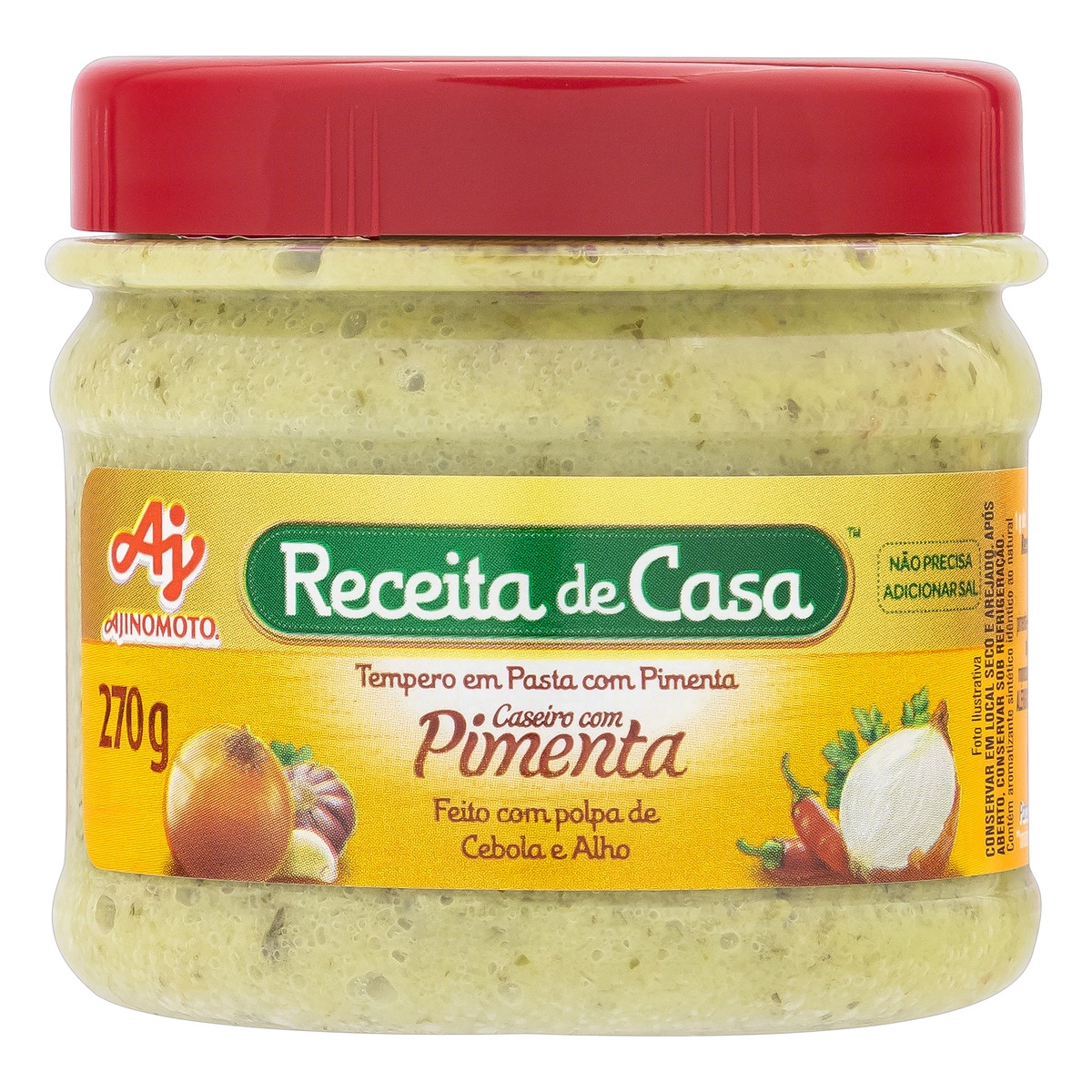 Tempero Pasta Caseiro Com Pimenta Receita De Casa Pote 270g