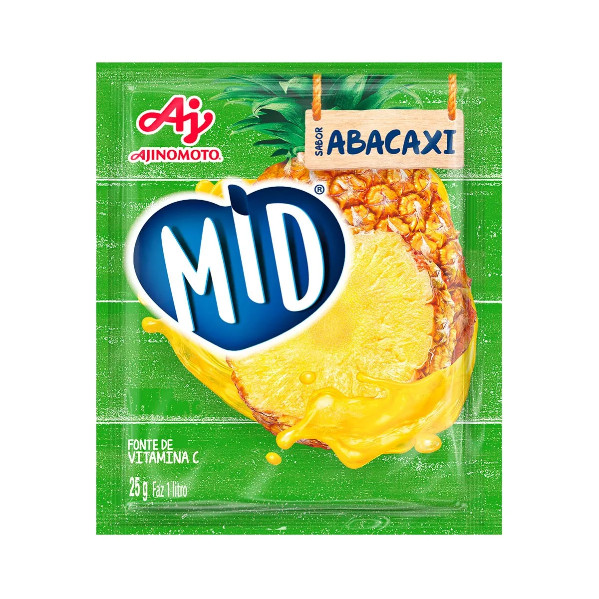 Refresco em Pó Mid Abacaxi 25g