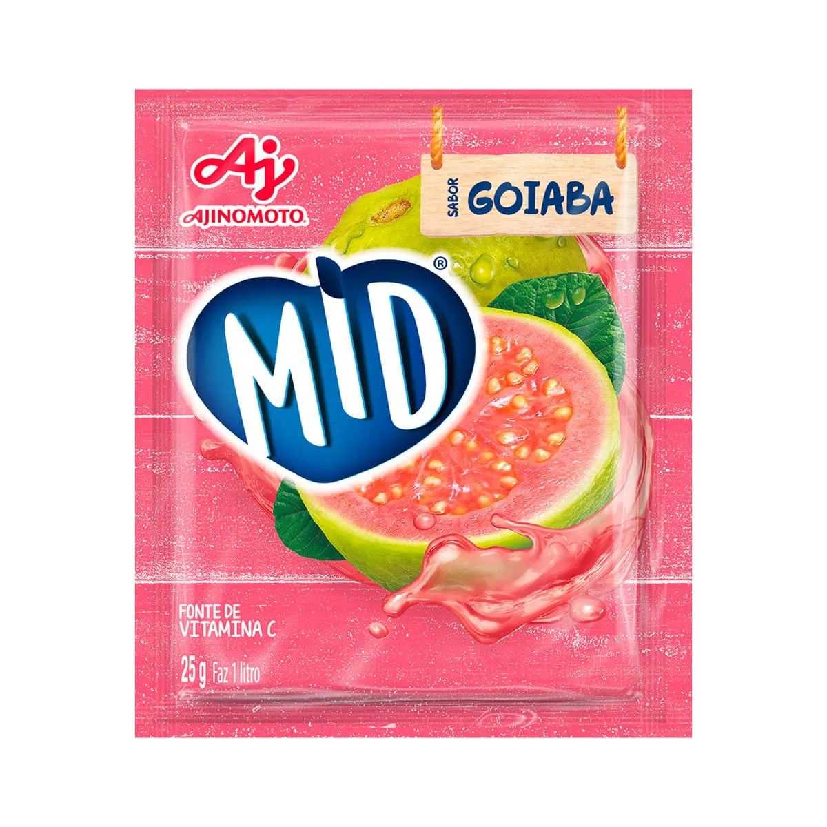 Refresco em Pó Mid Goiaba 25g