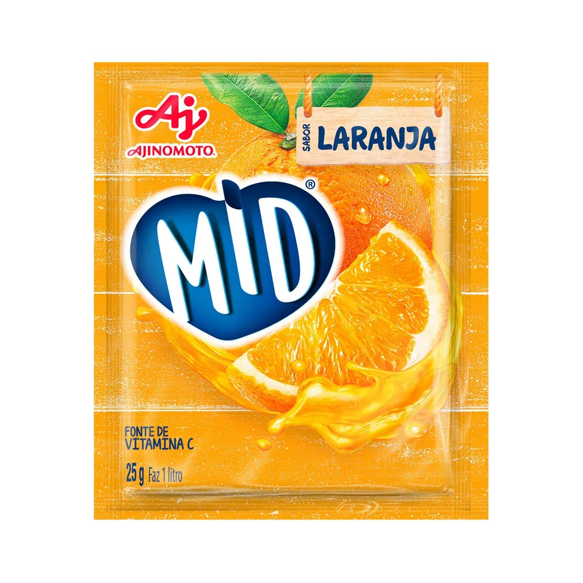 Refresco em Pó Mid Laranja 25g