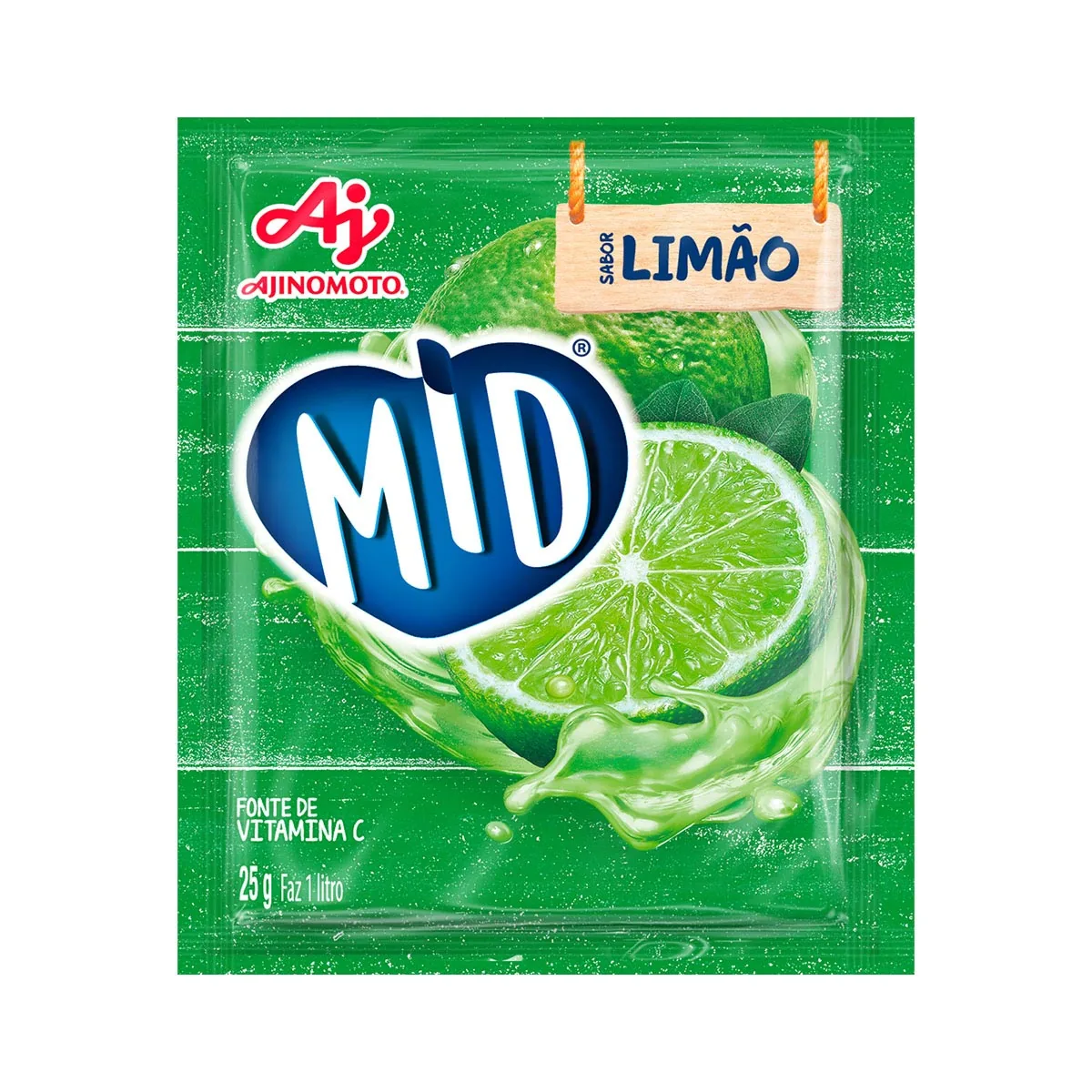 Refresco em Pó Mid Limão 25g