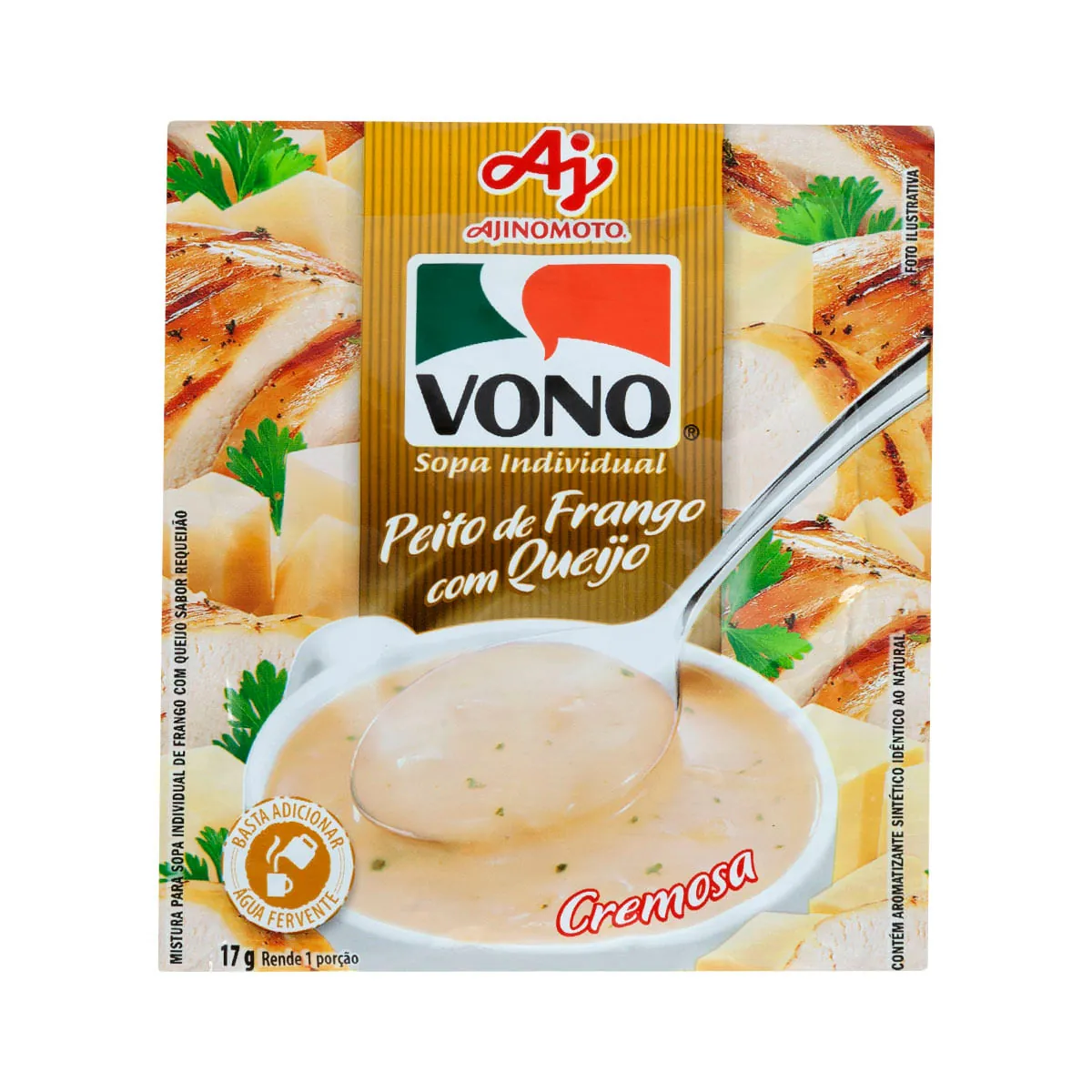 Sopa de Peito de Frango com Queijo VONO 17g